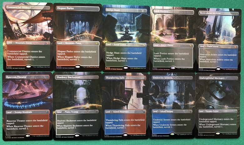 Surveil Land MKM Alternate Art (10 Carte Totali) Murders at Karlov Manor Alternate Art